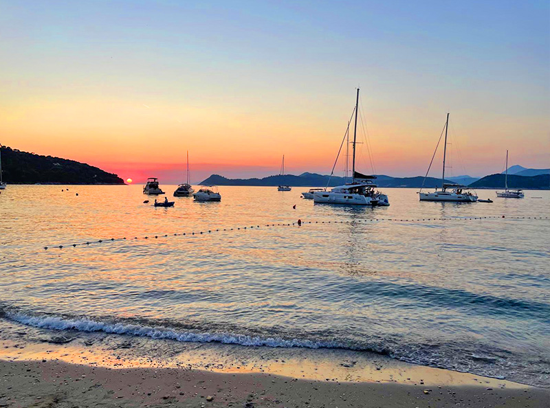 Elaphiti islands cruise sailing boat
